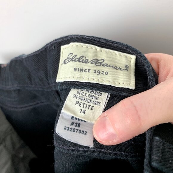 Eddie Bauer Black Jeans 14P - Picture 4 of 6